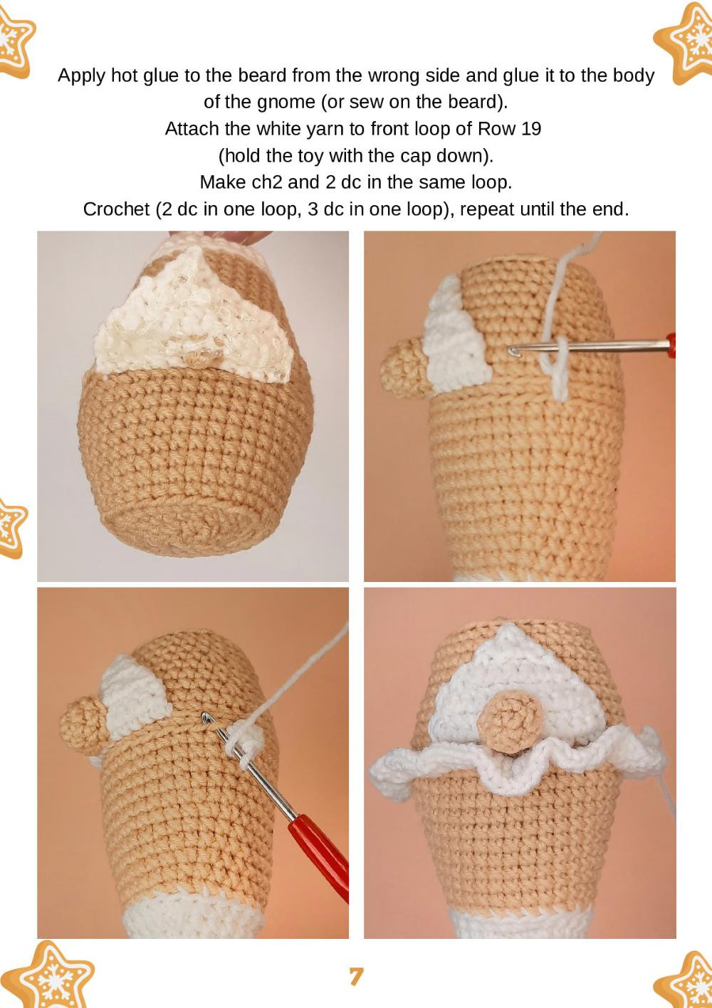 Gingerbread gnome CROCHET PATTERN