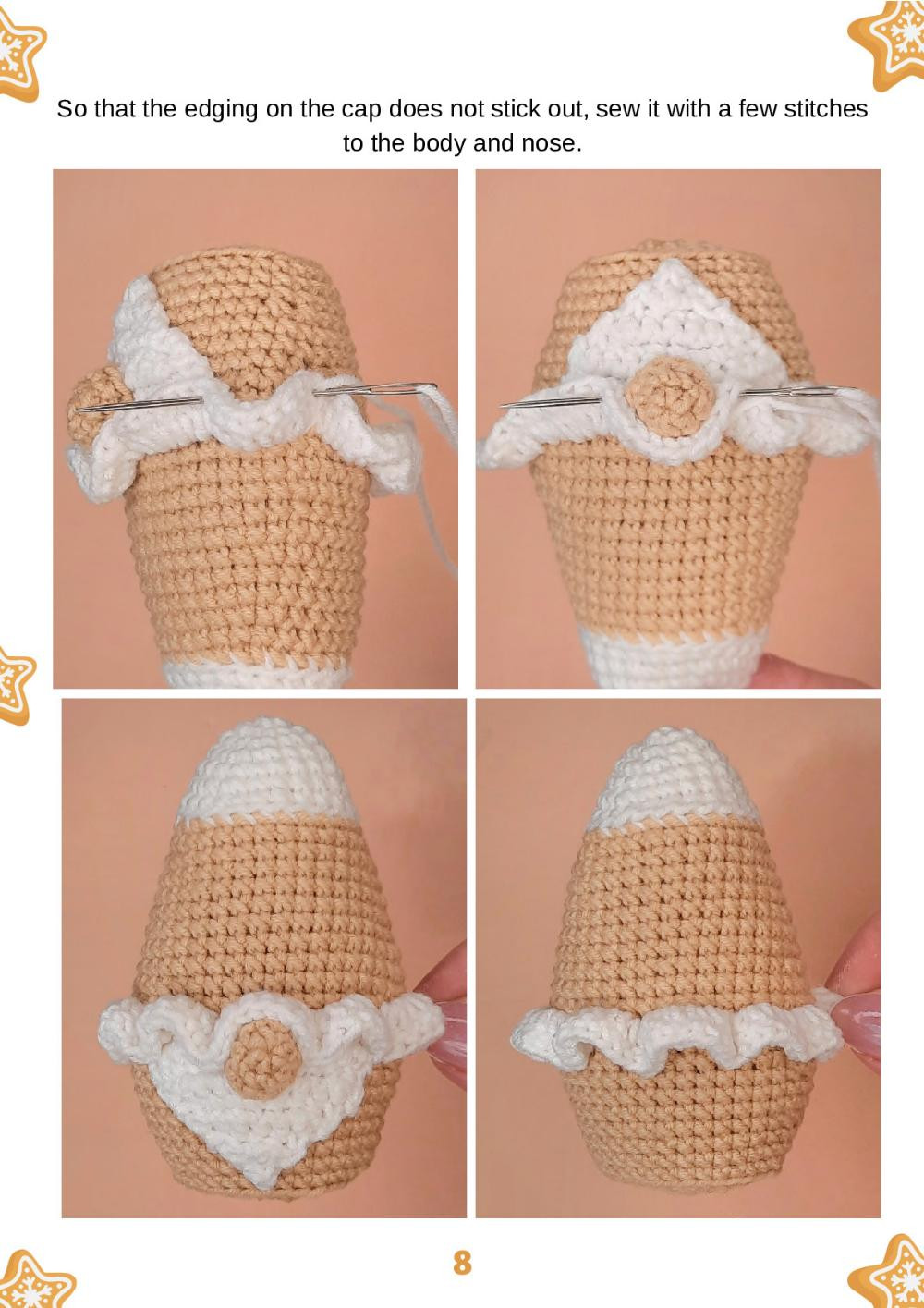 Gingerbread gnome CROCHET PATTERN