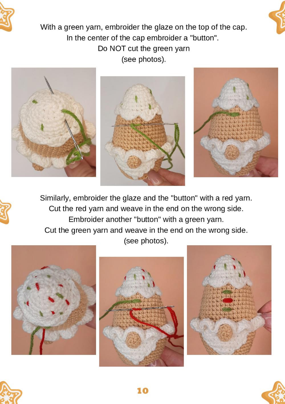 Gingerbread gnome CROCHET PATTERN