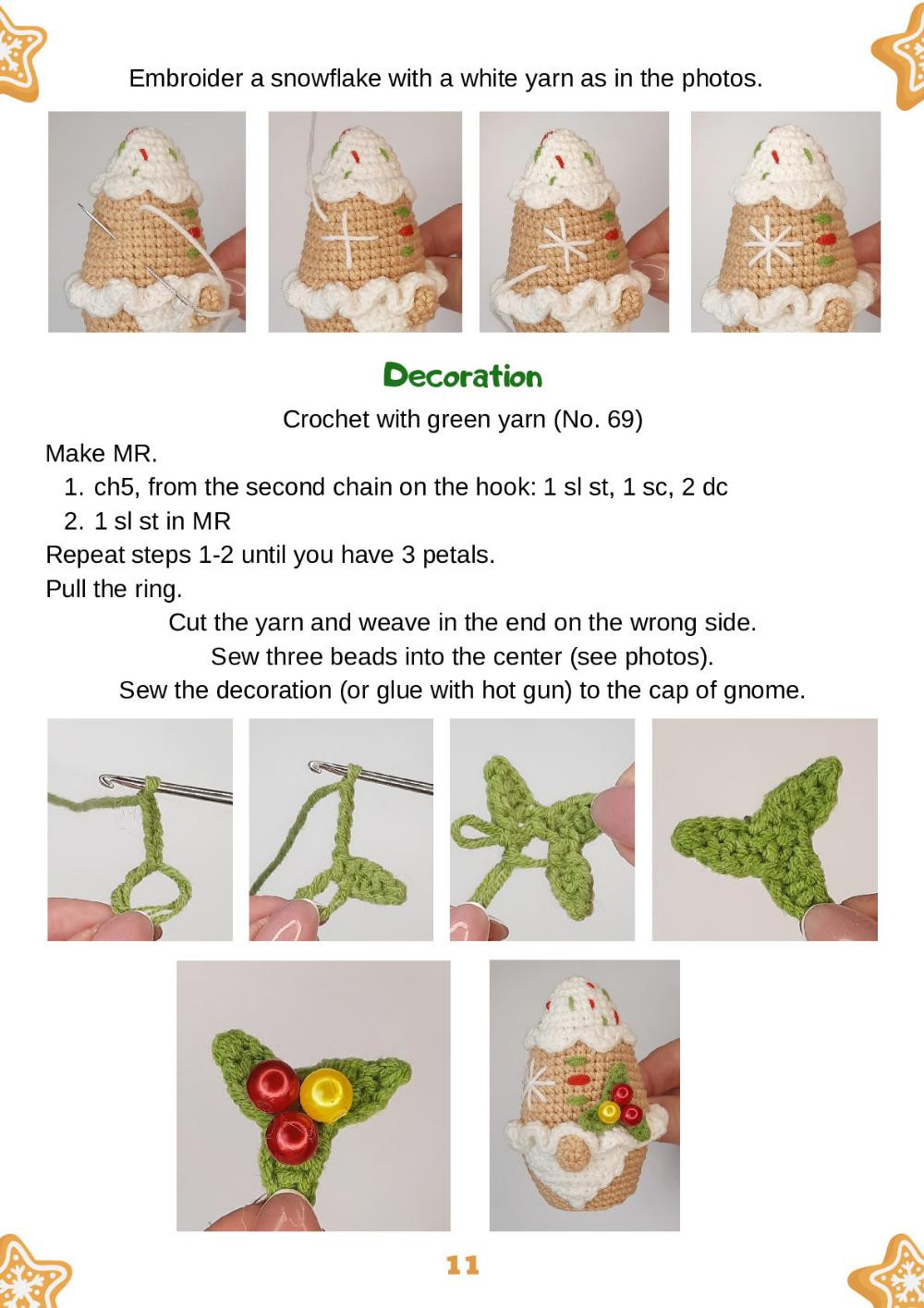 Gingerbread gnome CROCHET PATTERN