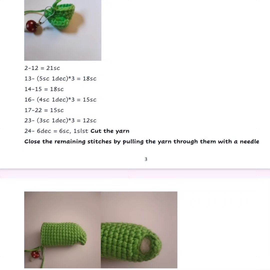 green crocodile crochet pattern