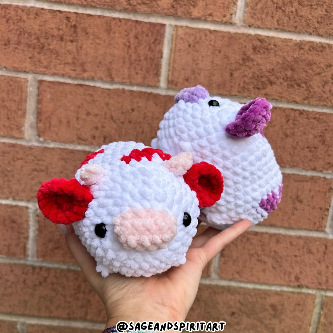 heart cow pattern