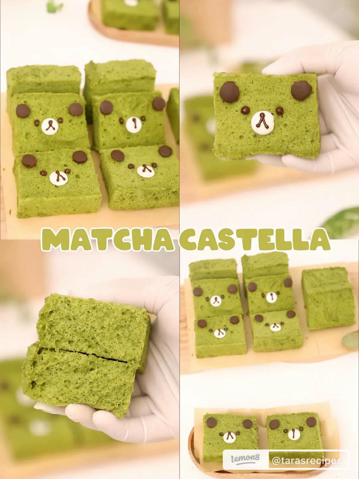 học cách làm bánh matcha castella mềm mịn bông xốp như gối ôm.