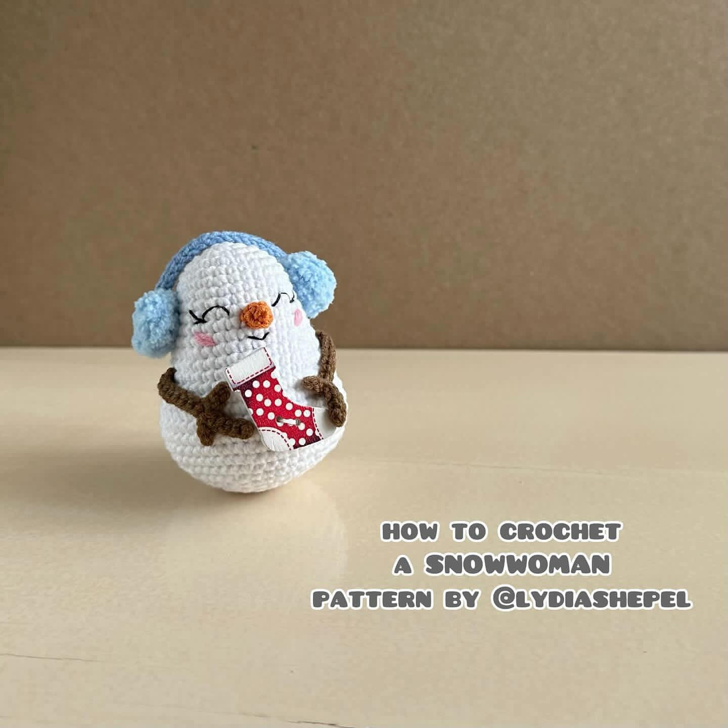 how to crochet a snowman pattern