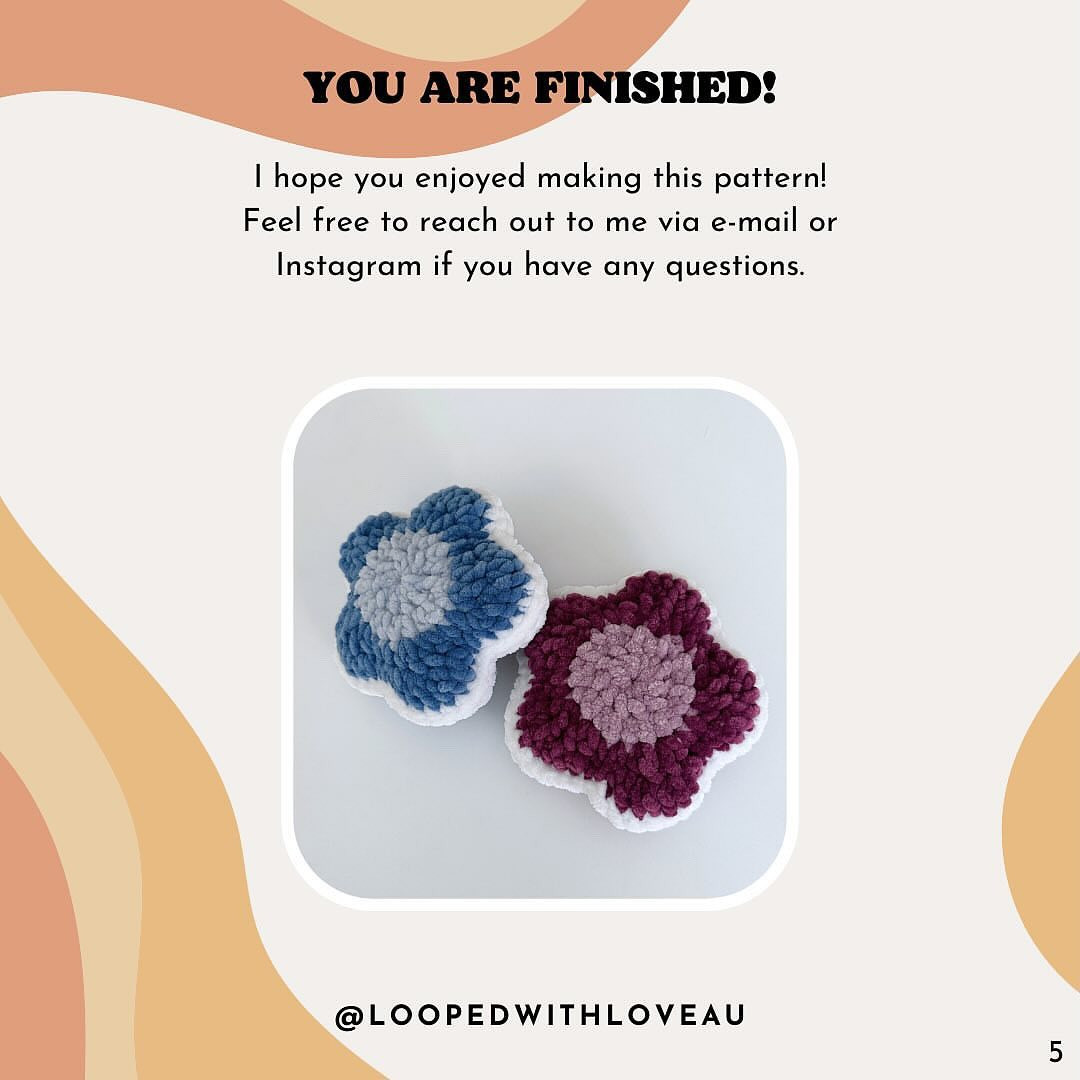 in bloom puff free crochet pattern