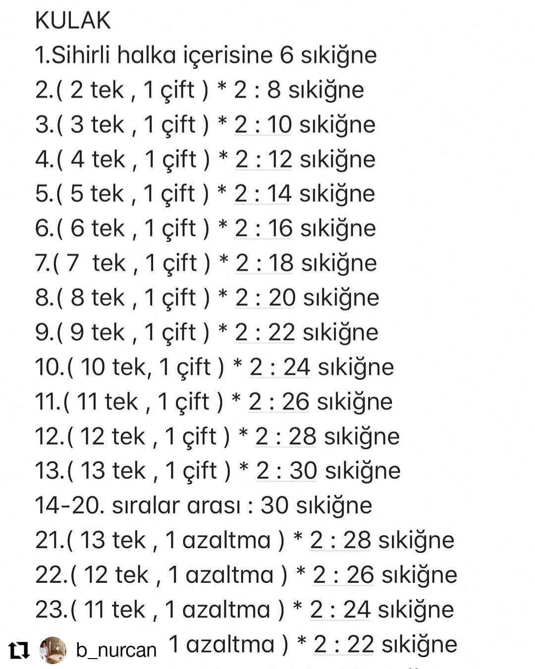 kabarık tavşan örgü modeli