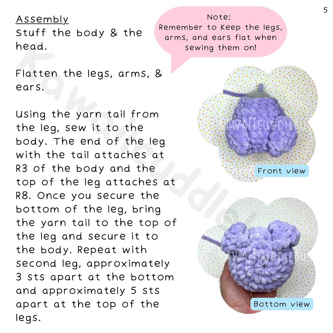 kawaii mouse free amigurumi pattern