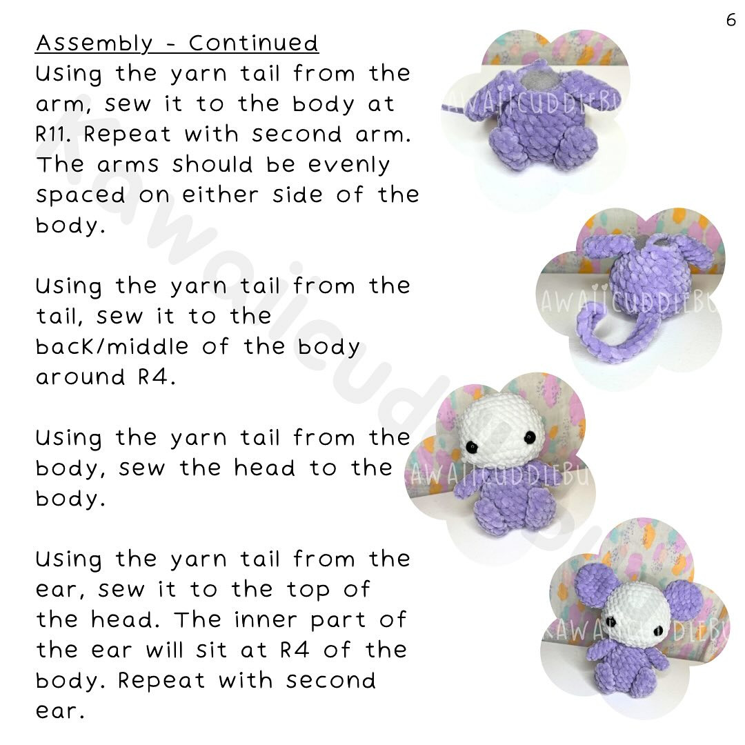 kawaii mouse free amigurumi pattern