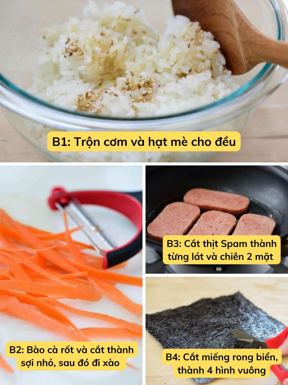 Kimbap kiểu mới cho ngày lười chỉ 10 phút mỗi ngày