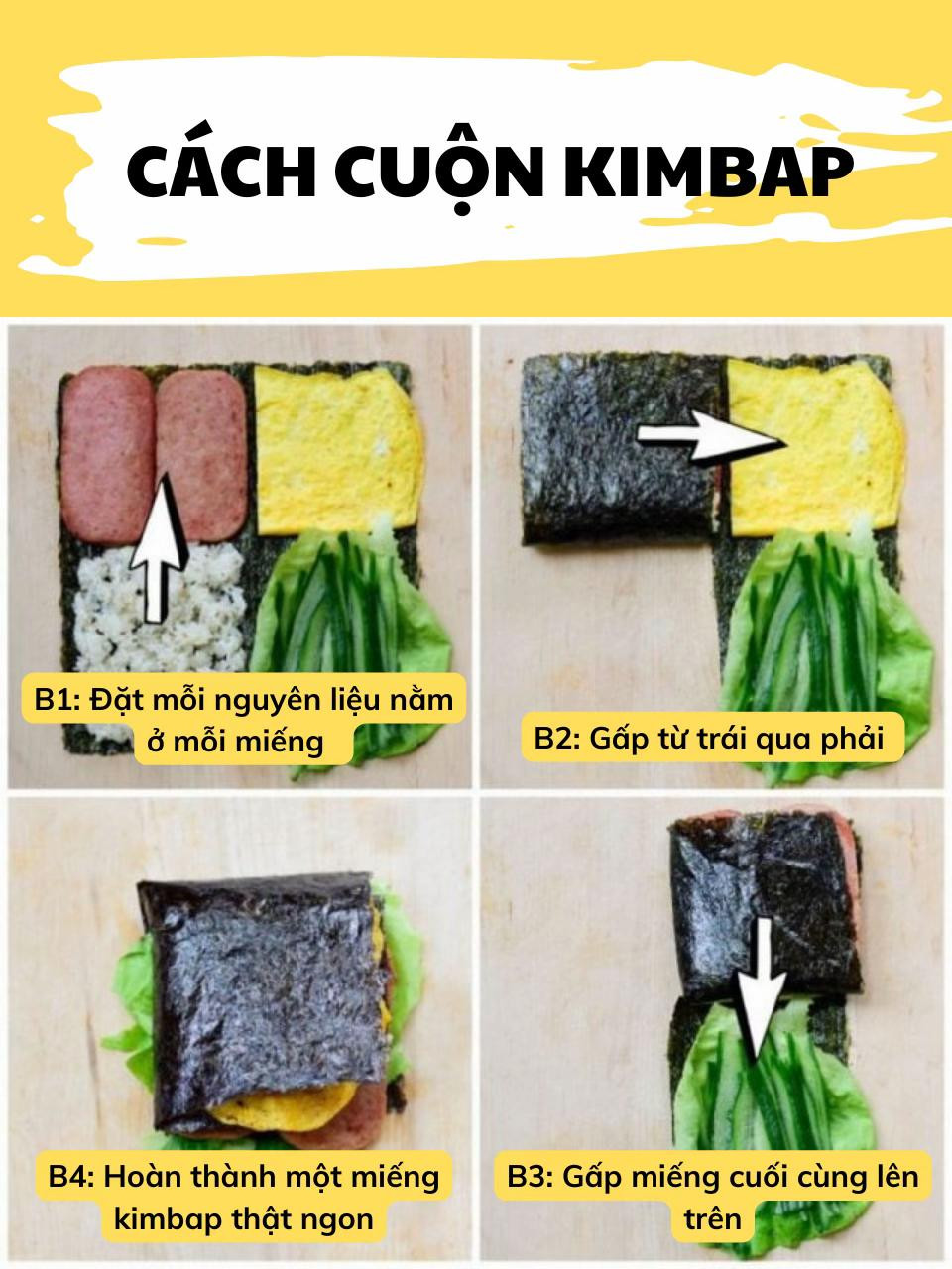 Kimbap kiểu mới cho ngày lười chỉ 10 phút mỗi ngày