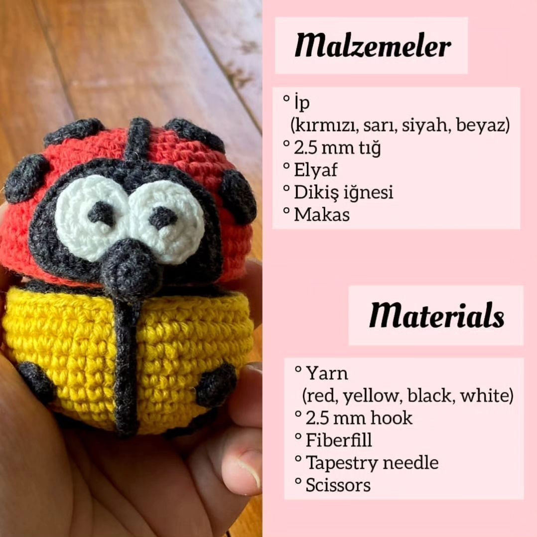 ladybug 🐞Free crochet pattern