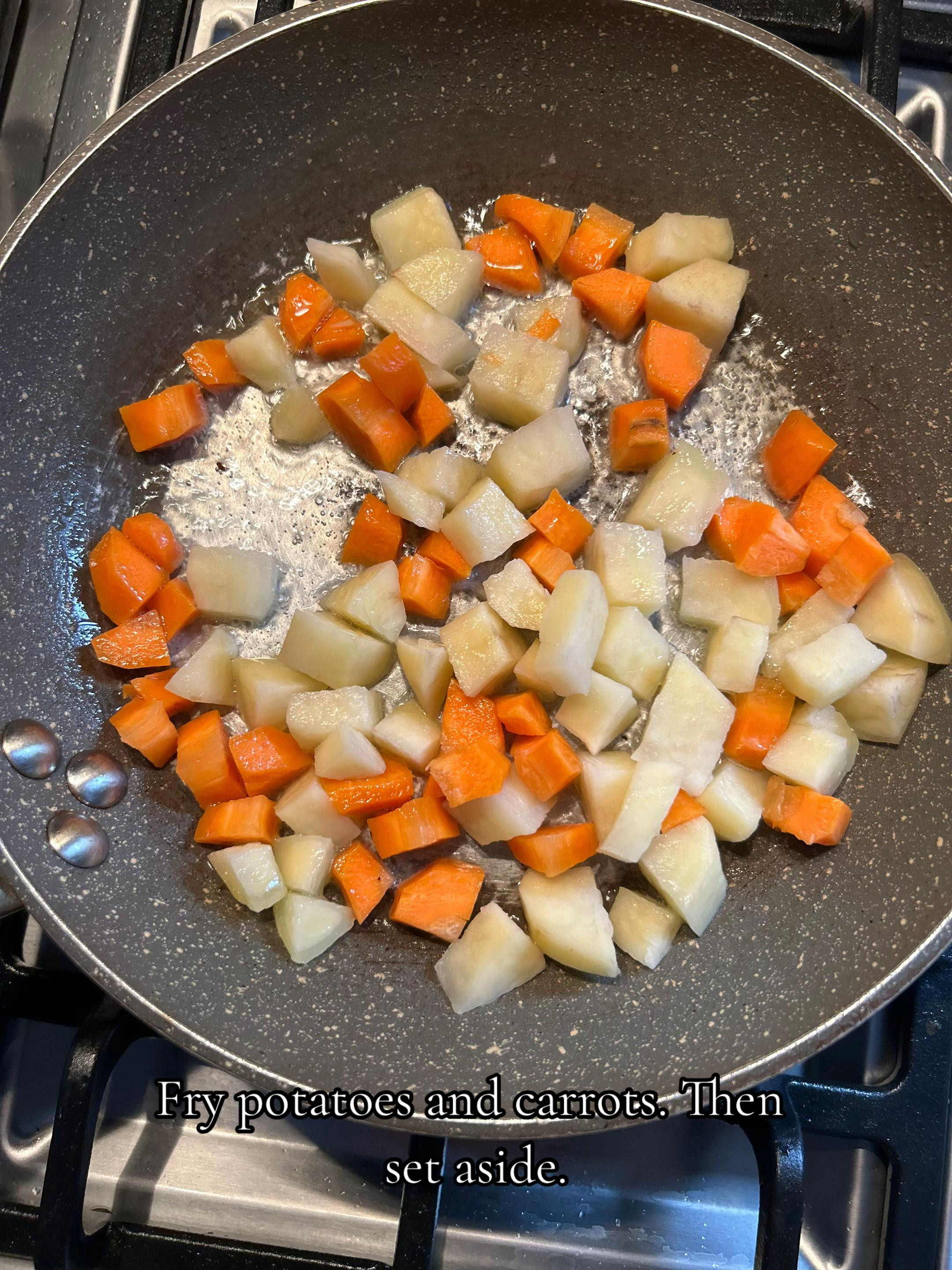 let's cook giniling with potatoes & carrots