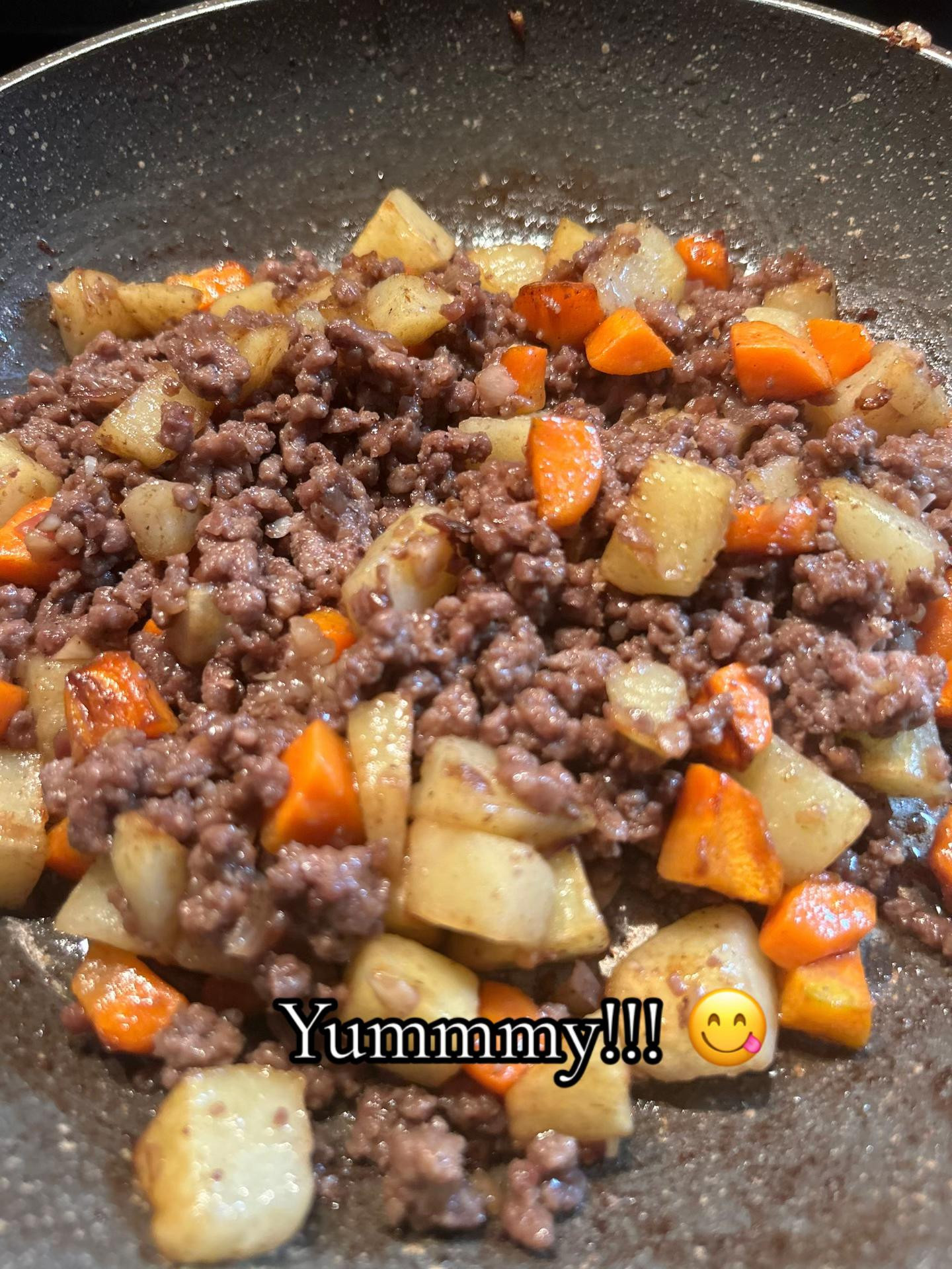 let's cook giniling with potatoes & carrots