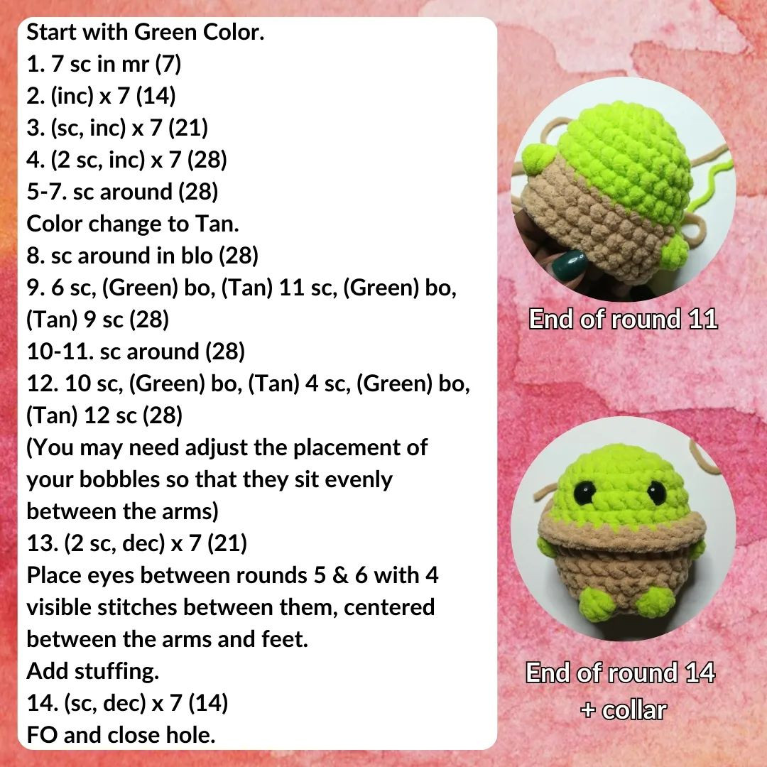 lil alien free crochet pattern