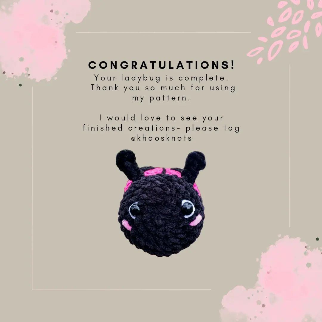 lola the ladybug free pattern