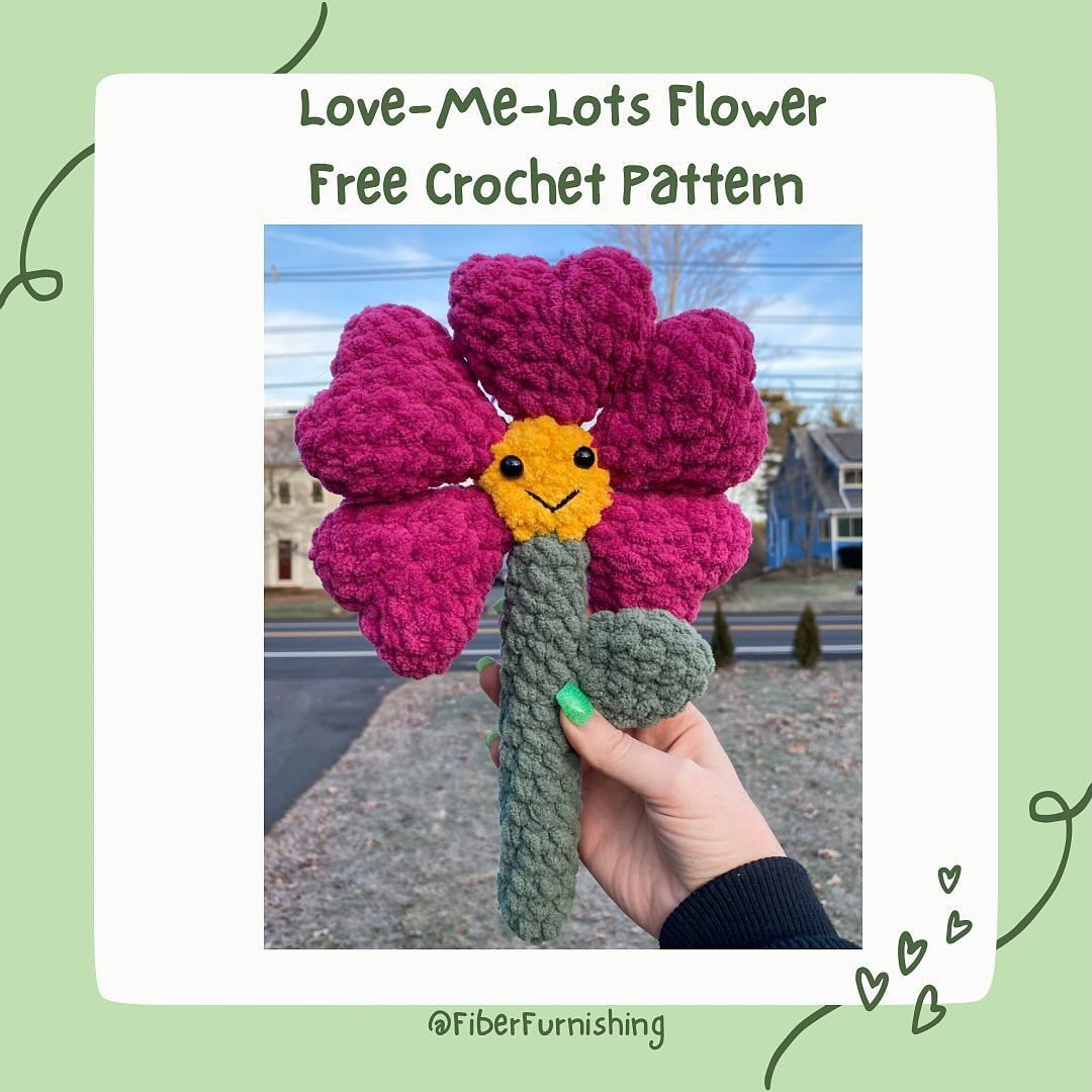 love me lots flower free crochet pattern