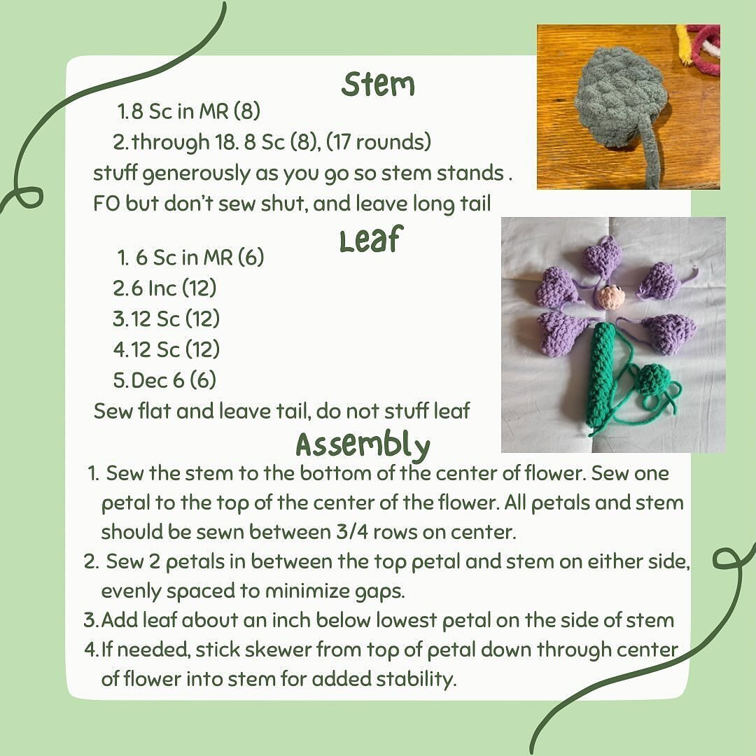 love me lots flower free crochet pattern