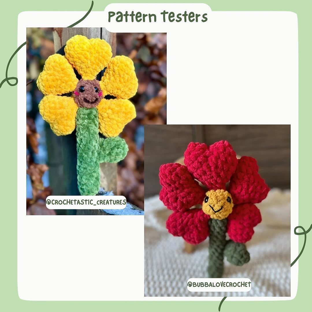 love me lots flower free crochet pattern