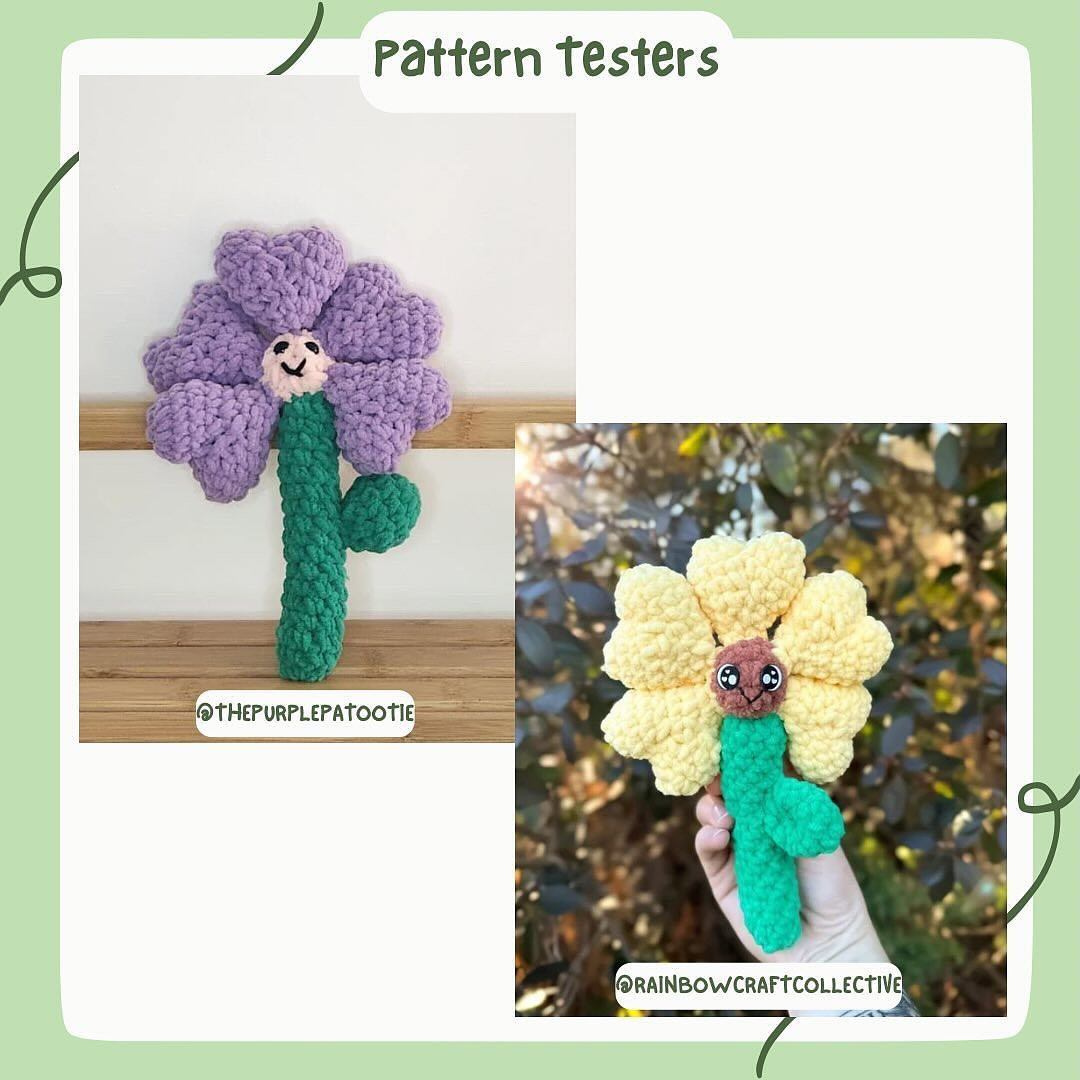 love me lots flower free crochet pattern