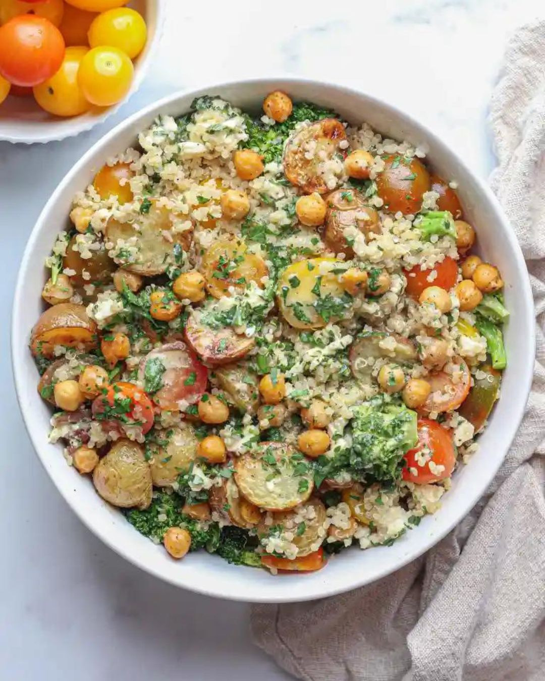 Love nourish bowls? Try this Roasted Potato Quinoa Salad