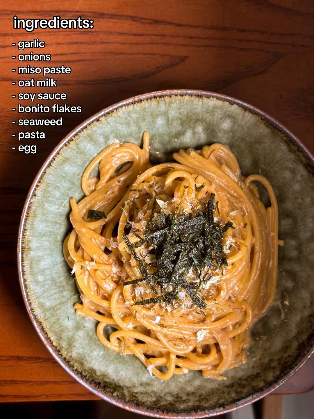 make creamy soy miso pasta with me