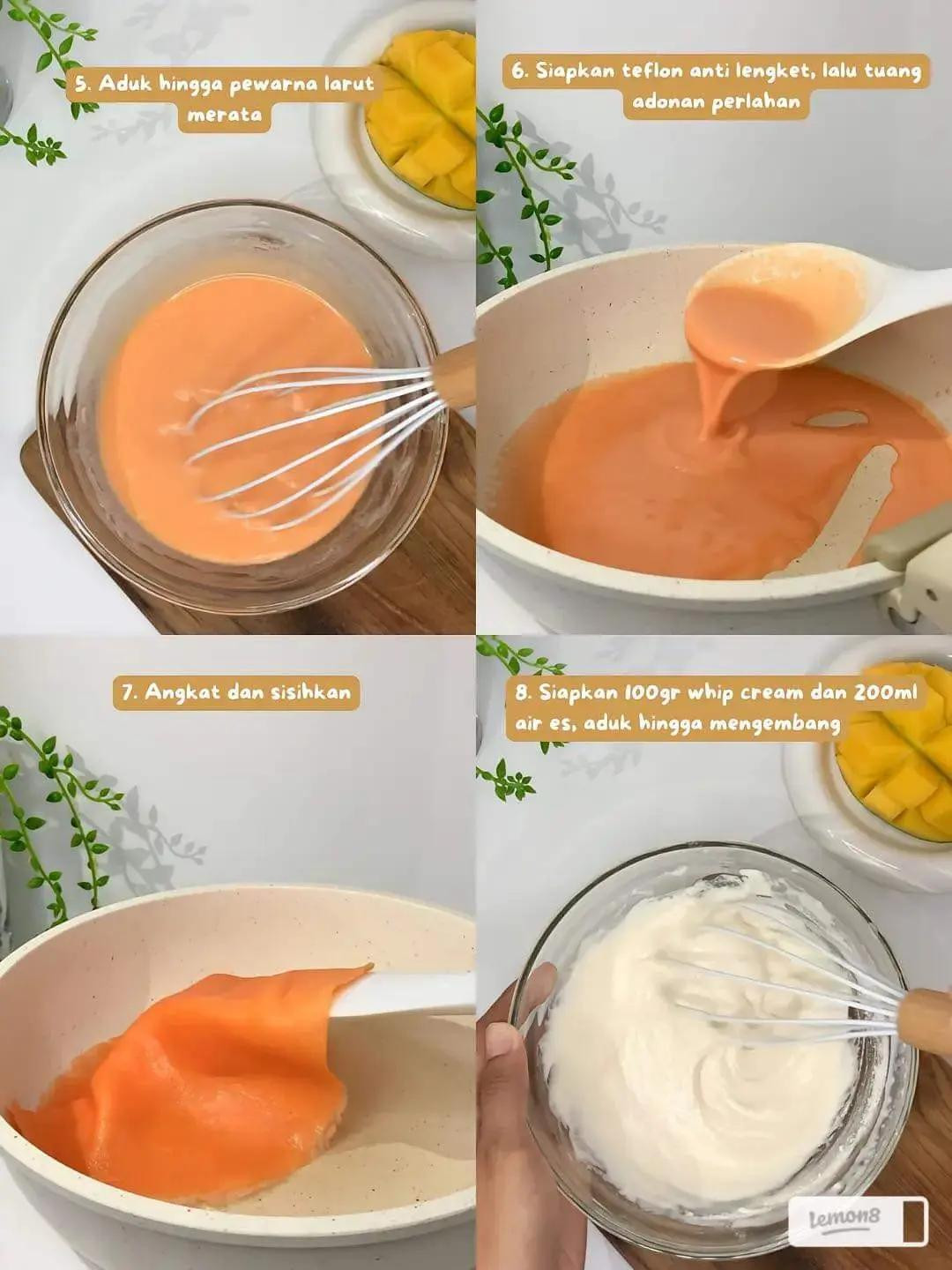 mango pancake resep viral