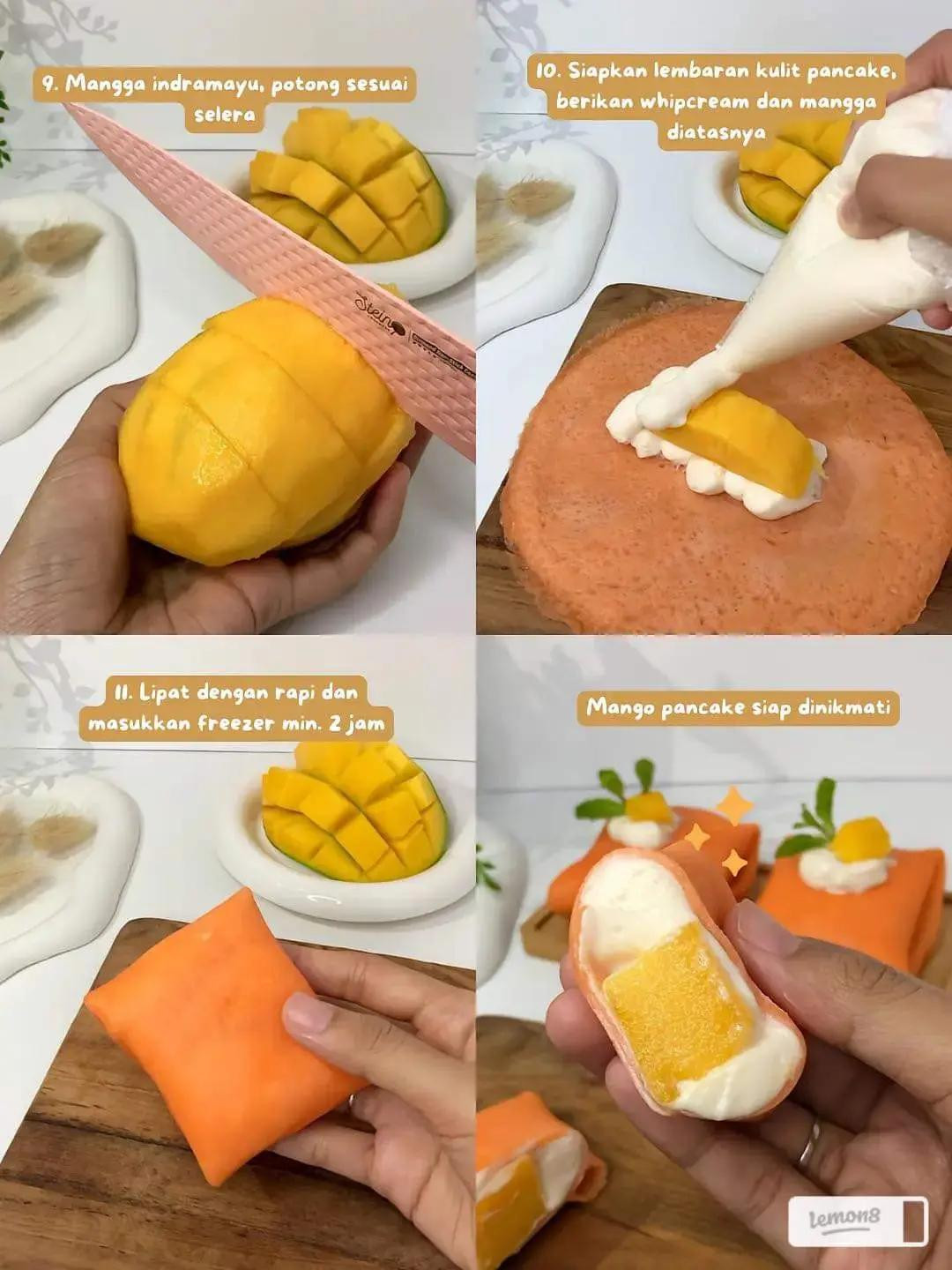 mango pancake resep viral