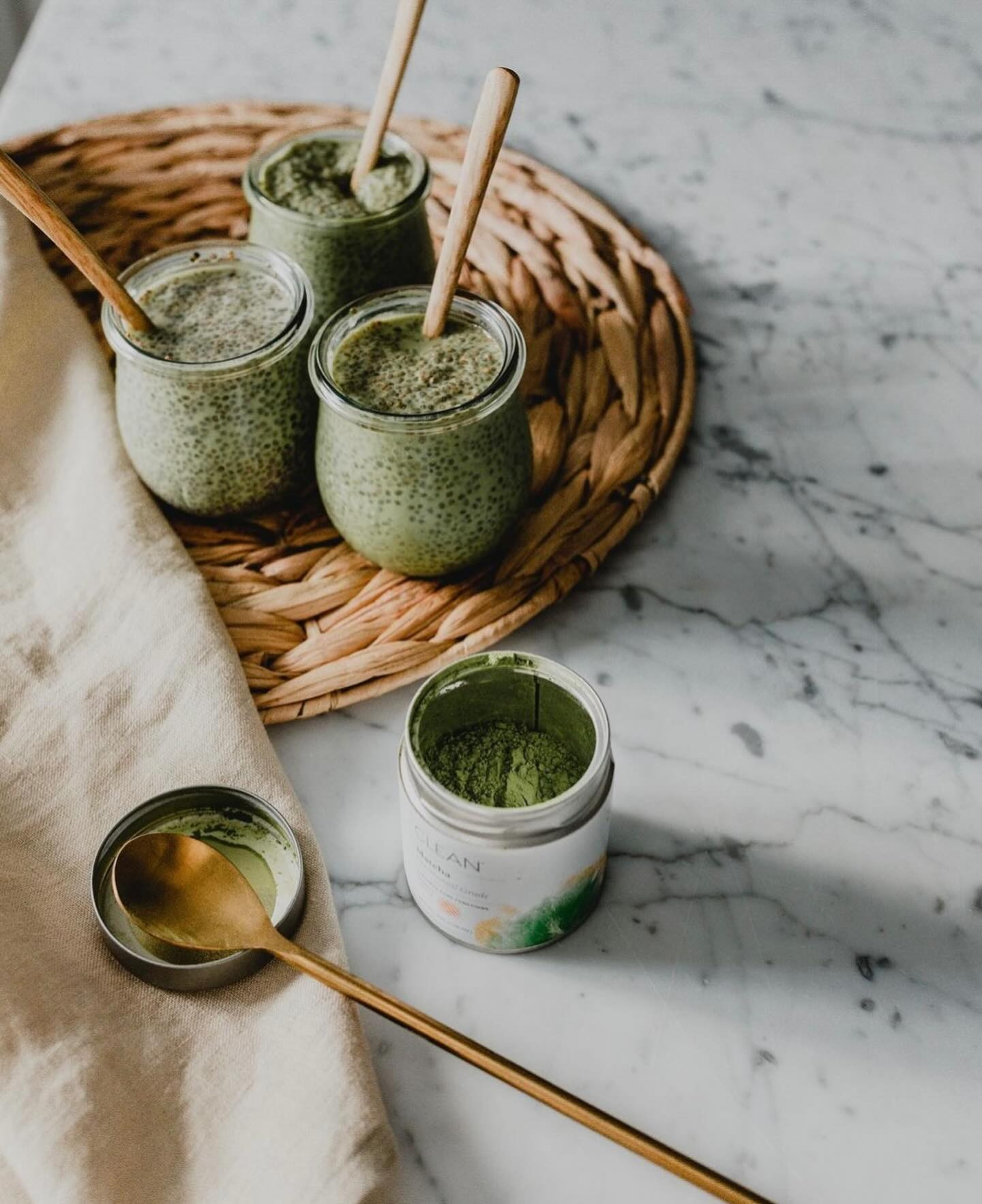 MATCHA CHIA PUDDING