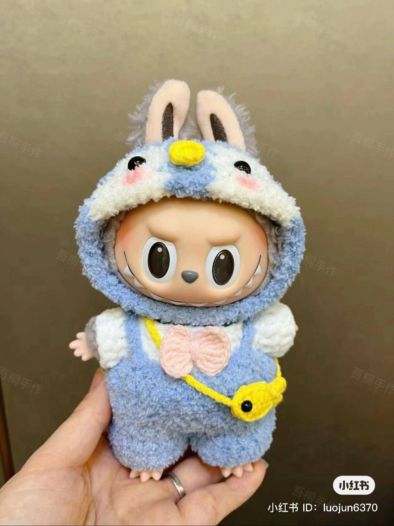 mẫu móc len outfit labubu