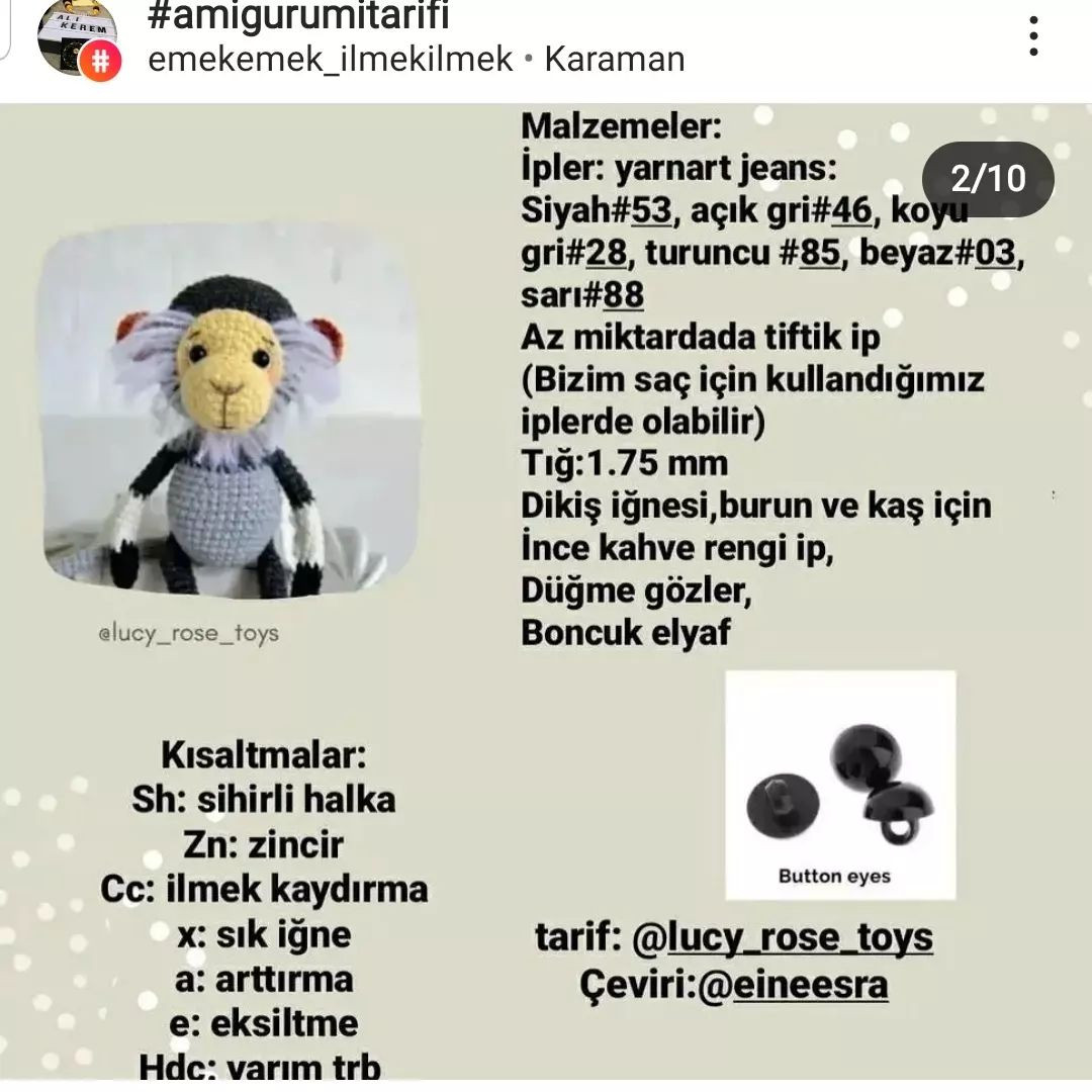 maymun tığ işi desen