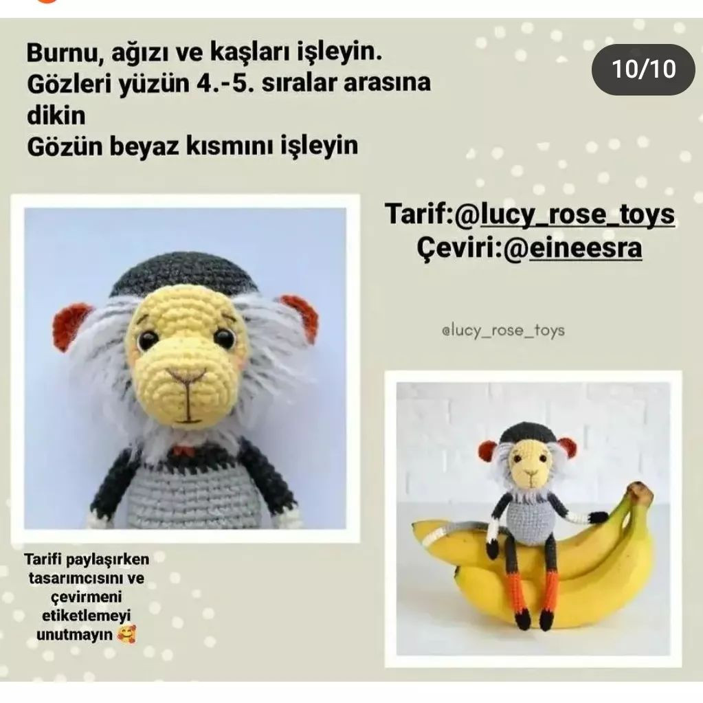 maymun tığ işi desen