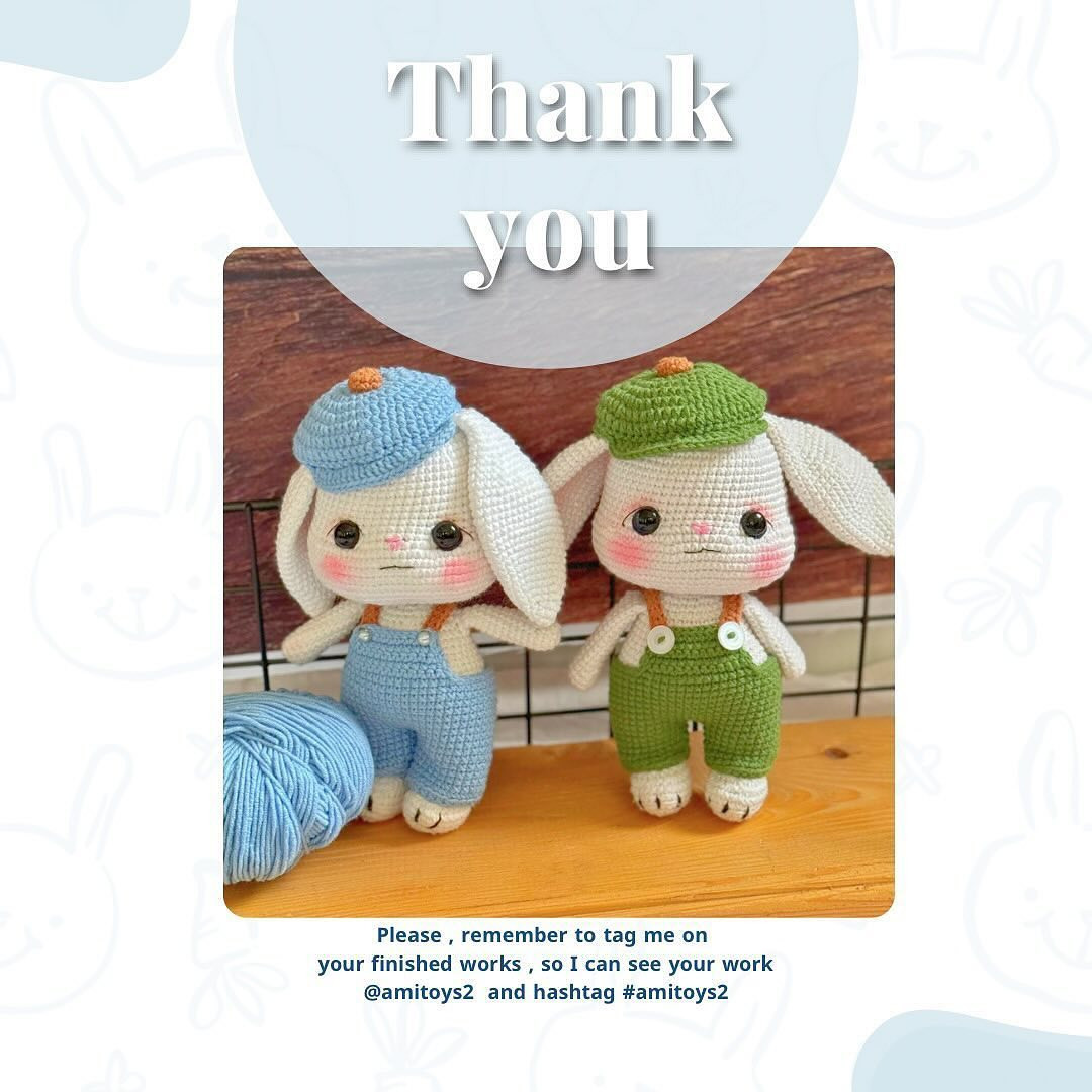 memo bunny english free pattern