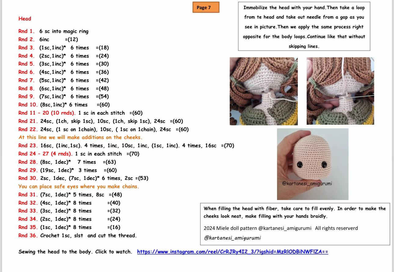 miele doll pattern