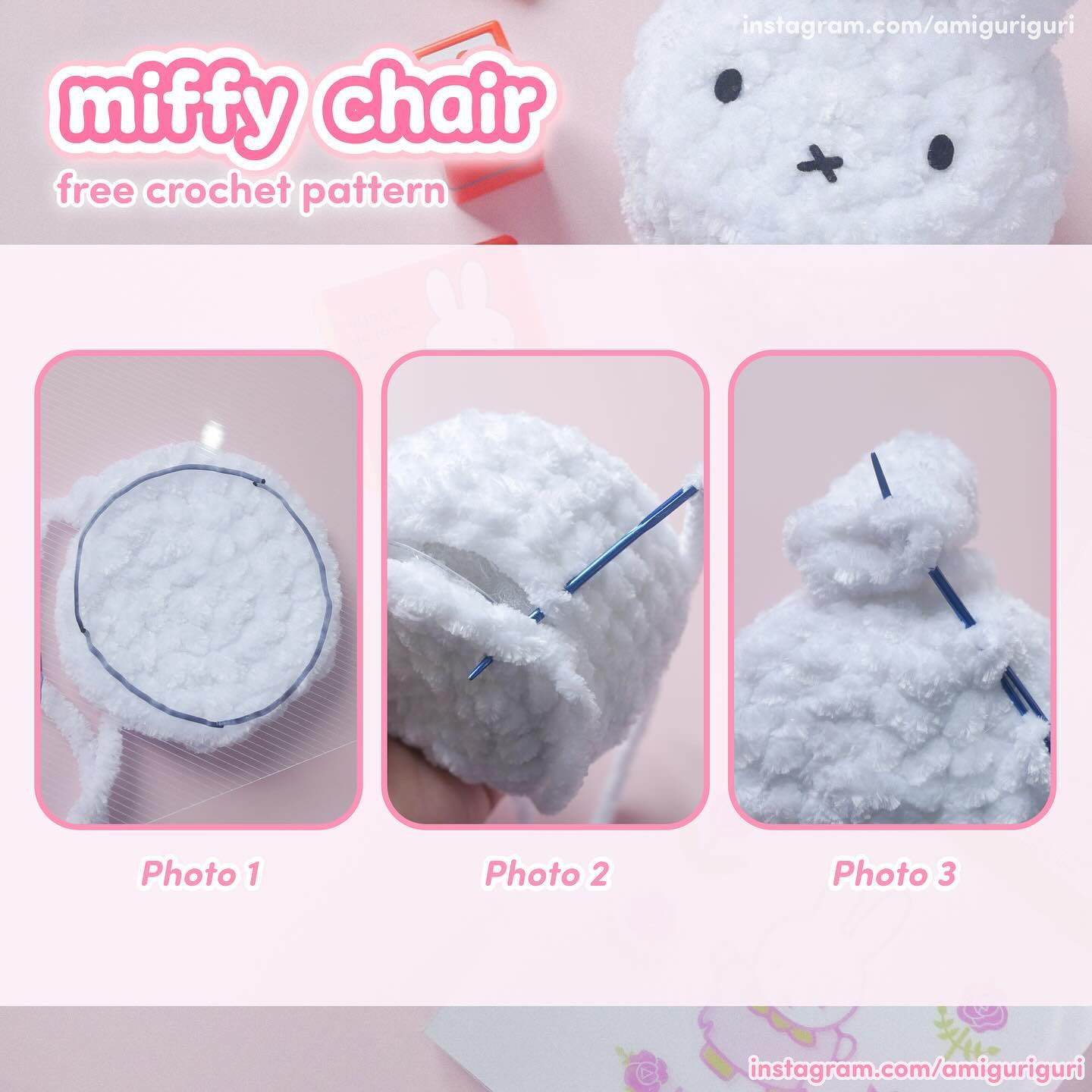 Miffy Chair - Free Crochet Pattern