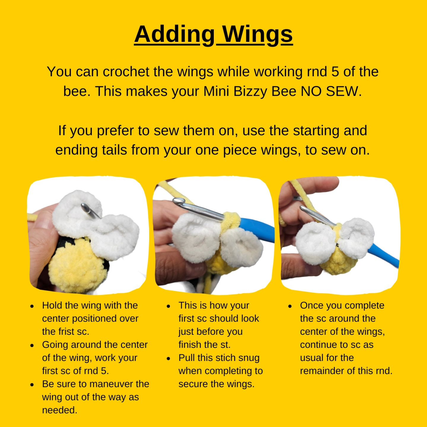 Mini Bizzy Bee - FREE PATTERN