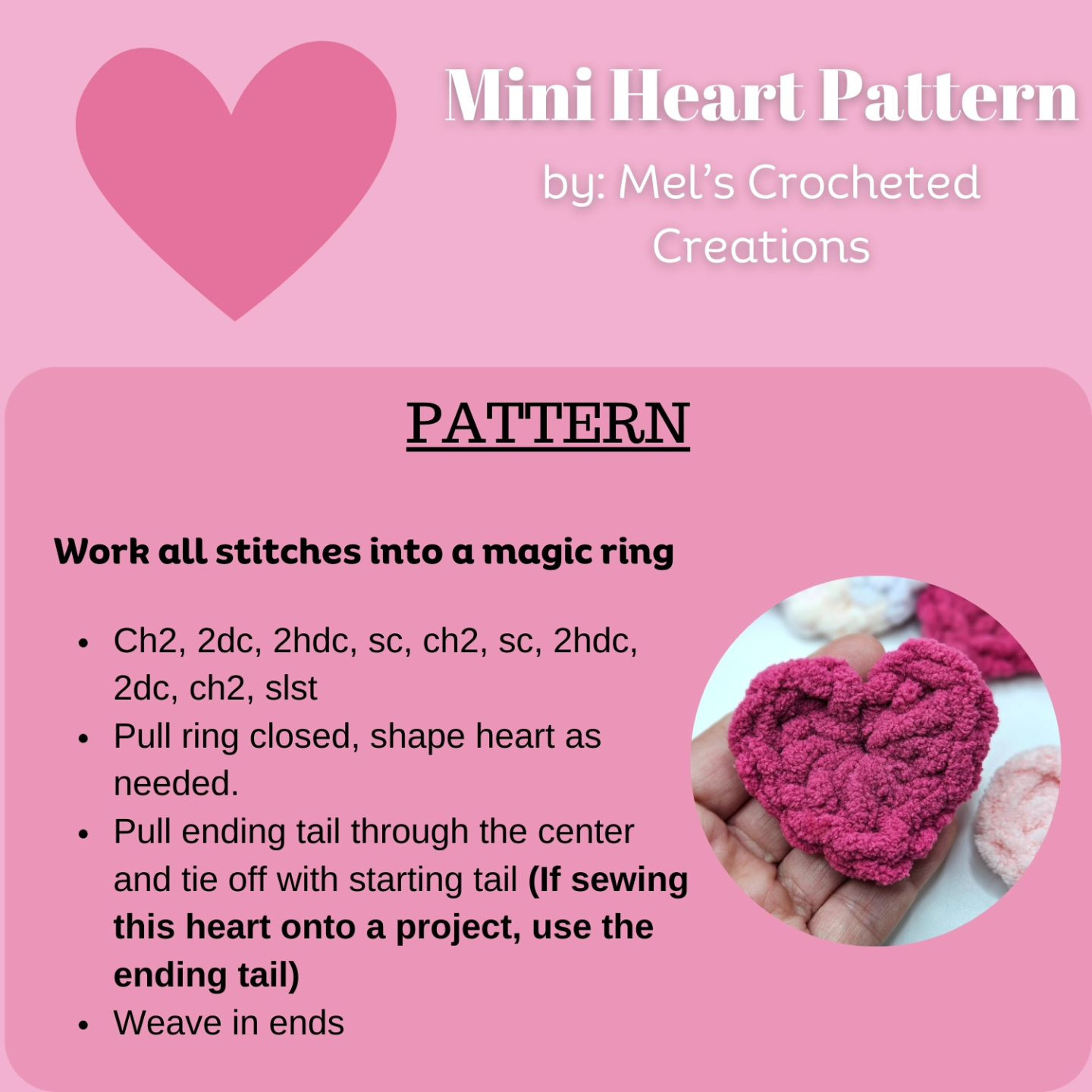 mini heart pattern