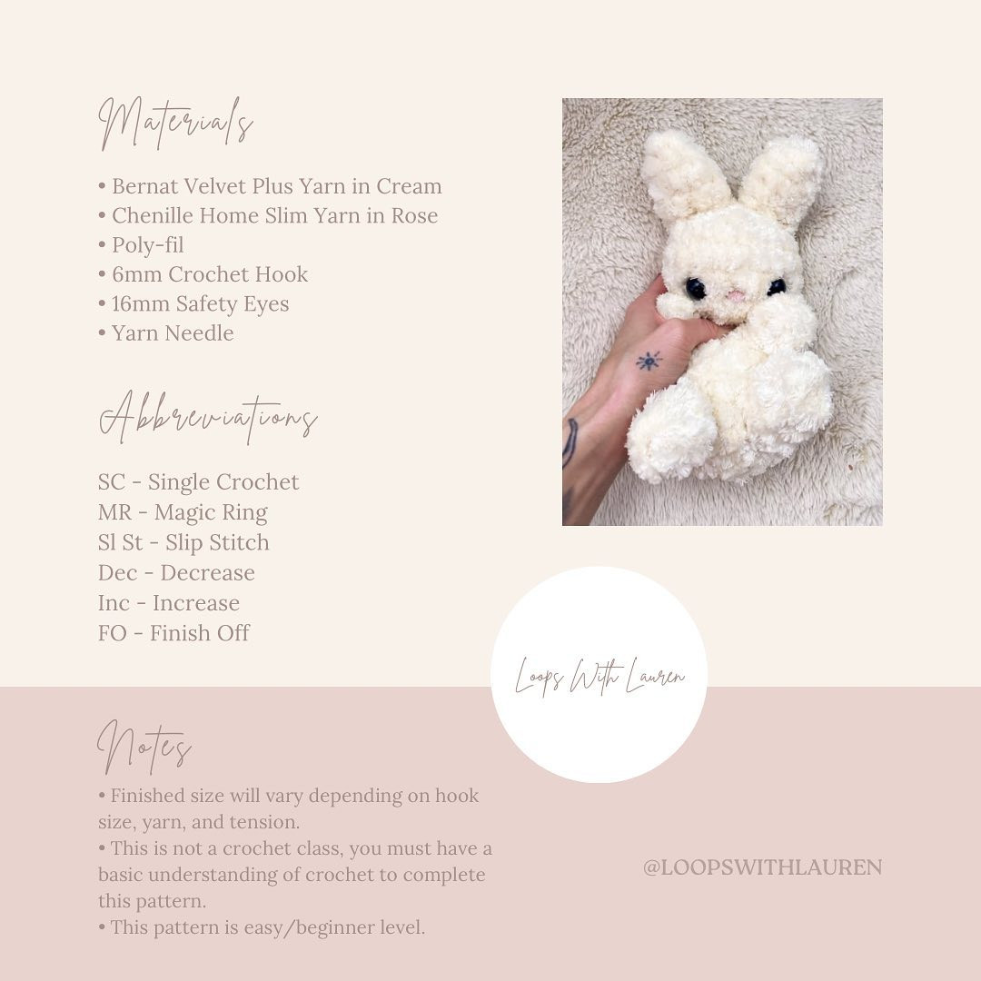 My Chubs The Bunny free pattern