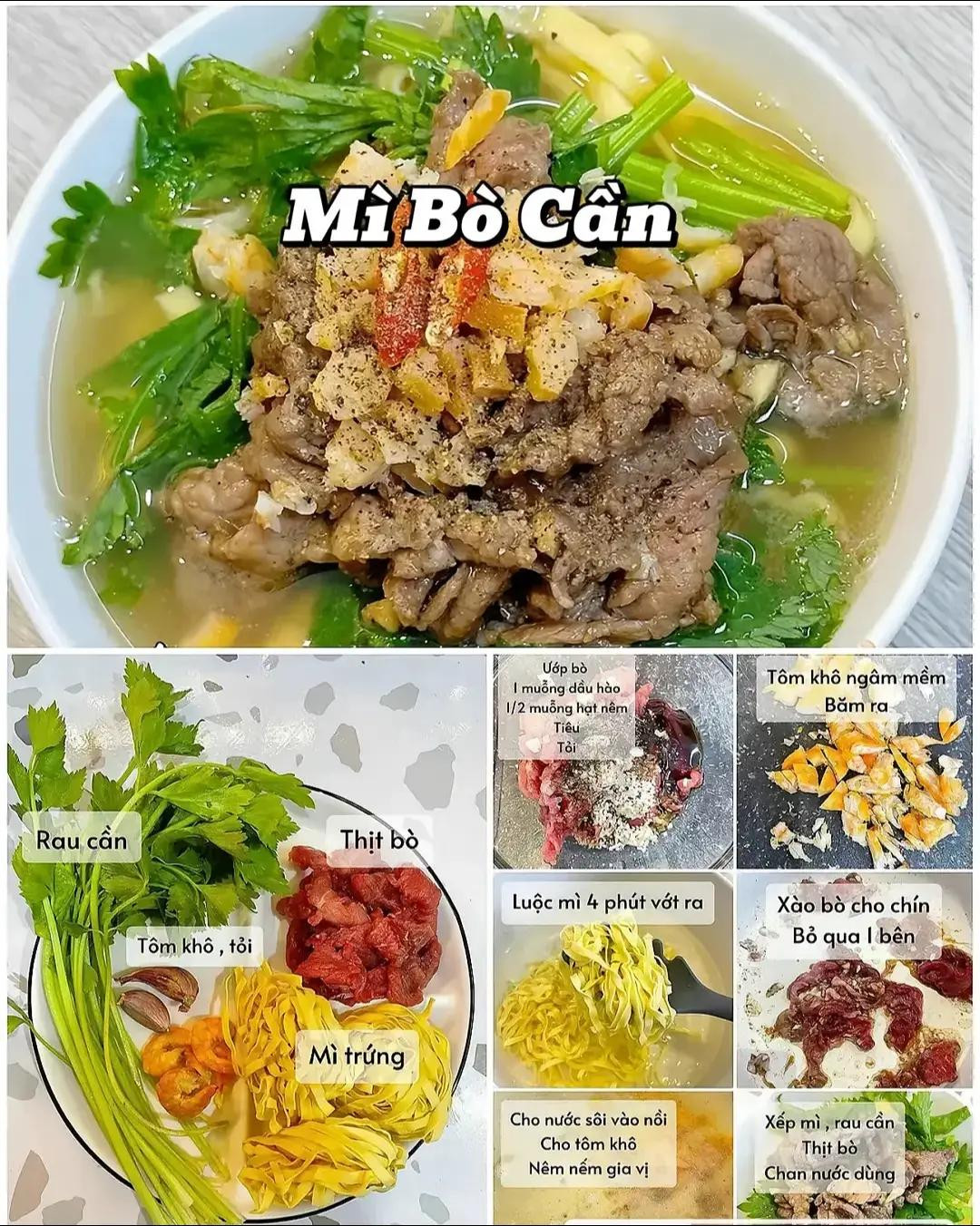 my menu những ngày chán cơm. mì trộn hàn quốc, mì bò cần, mì thanh mát, pad thai, bún xá xíu, pasta hến.