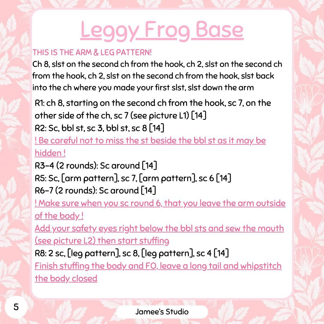 No-Sew Leggy Frog FREE PATTERN