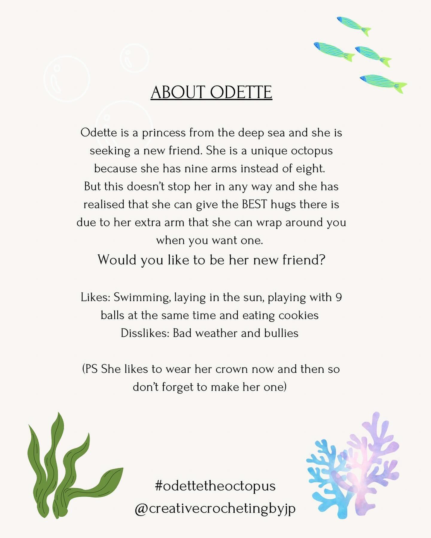 odette the octopus crochet pattern