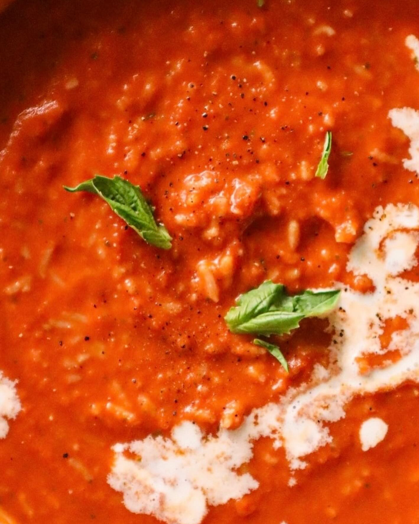 Old Fashioned Tomato & Rice Soup: