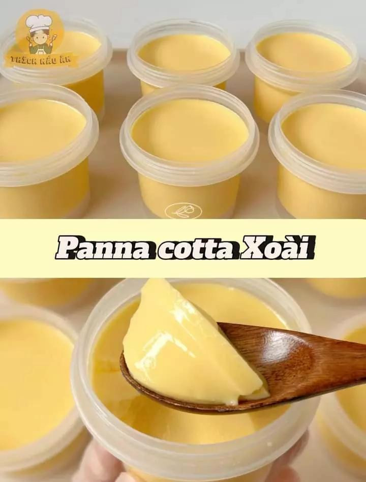 panna cotta lá dứa, panna cotta xoài, panna cotta sữa dừa, panna cotta dâu, panna cotta hoa đậu biếc