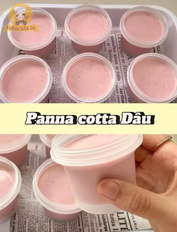 panna cotta lá dứa, panna cotta xoài, panna cotta sữa dừa, panna cotta dâu, panna cotta hoa đậu biếc