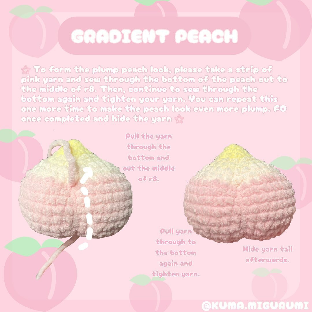 💭🍑 PEACHIEST PEACH 🍑 pattern