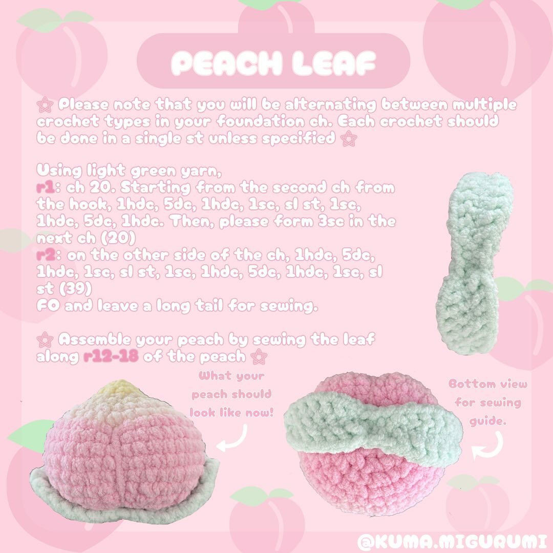 💭🍑 PEACHIEST PEACH 🍑 pattern