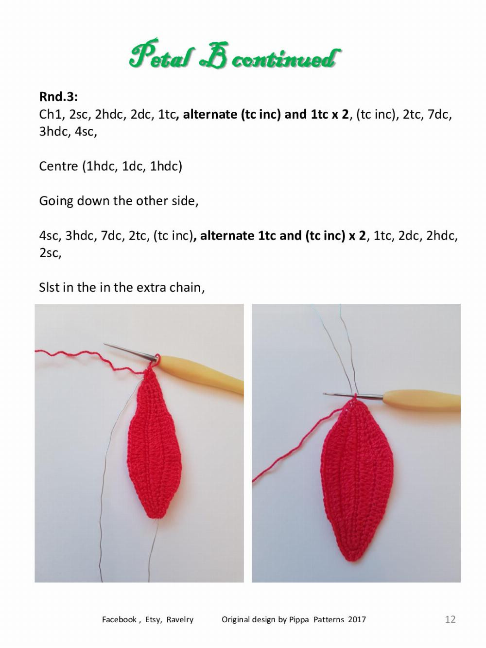 Poinsettia Pattern and instructions