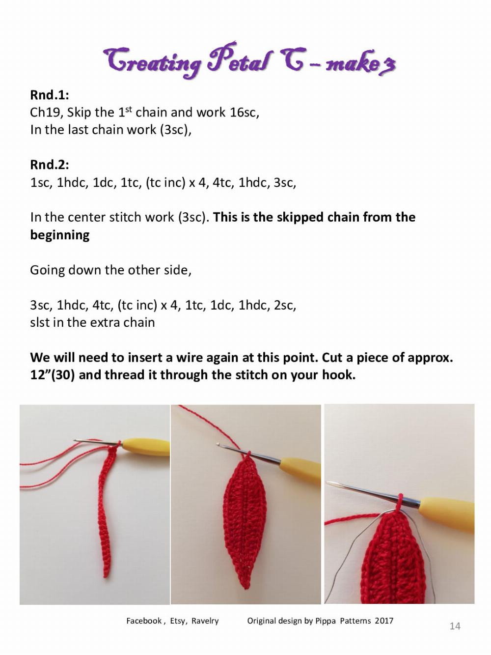 Poinsettia Pattern and instructions