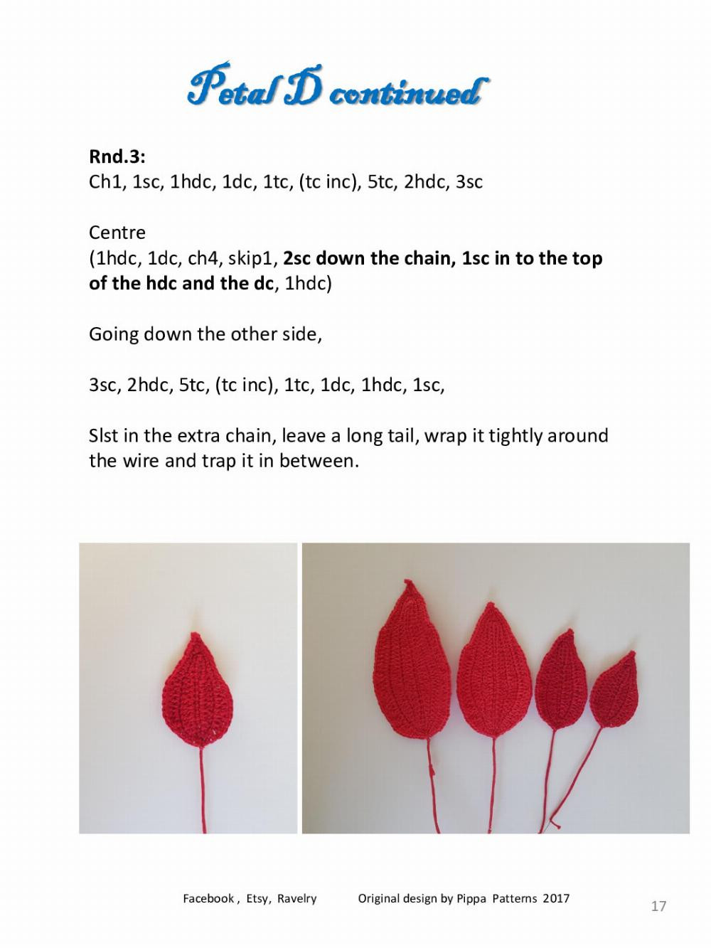 Poinsettia Pattern and instructions