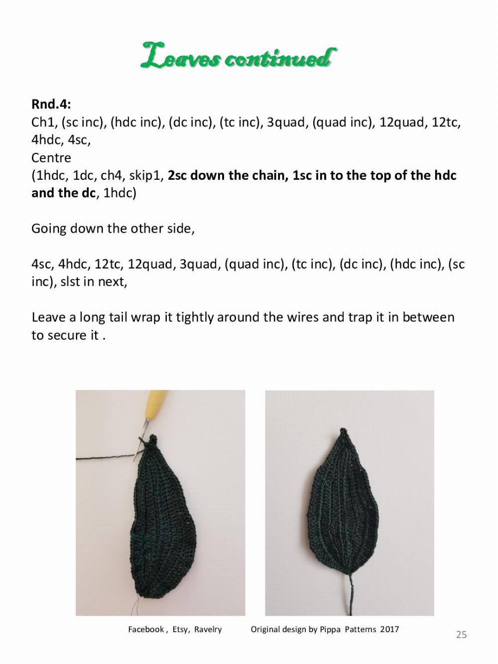 Poinsettia Pattern and instructions