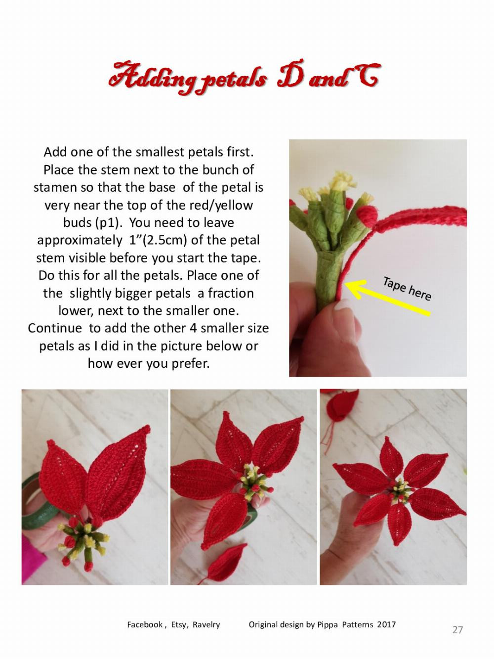 Poinsettia Pattern and instructions